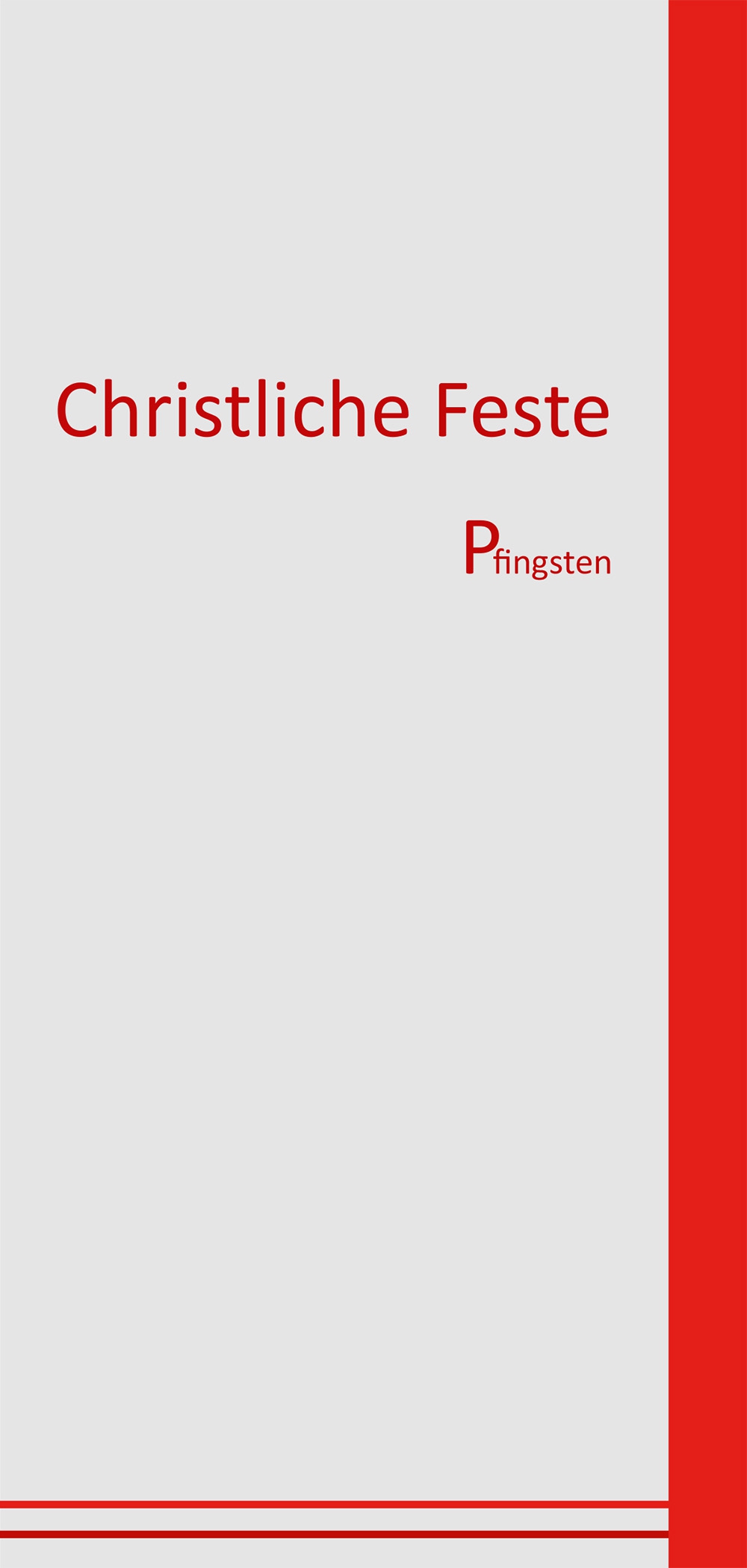 Christliche Feste - Pfingsten -  25er Set