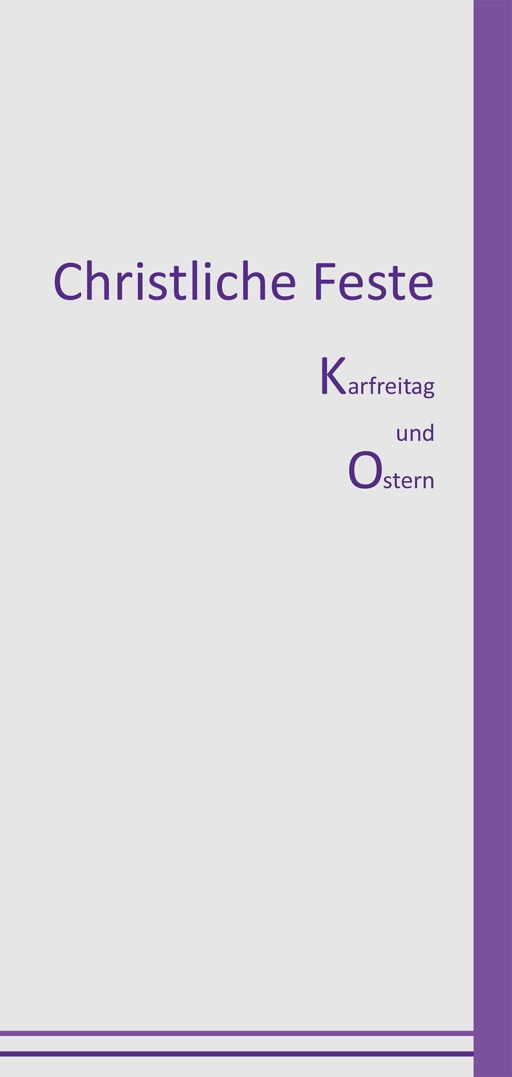 Christliche Feste - Karfreitag und Ostern -  25er Set