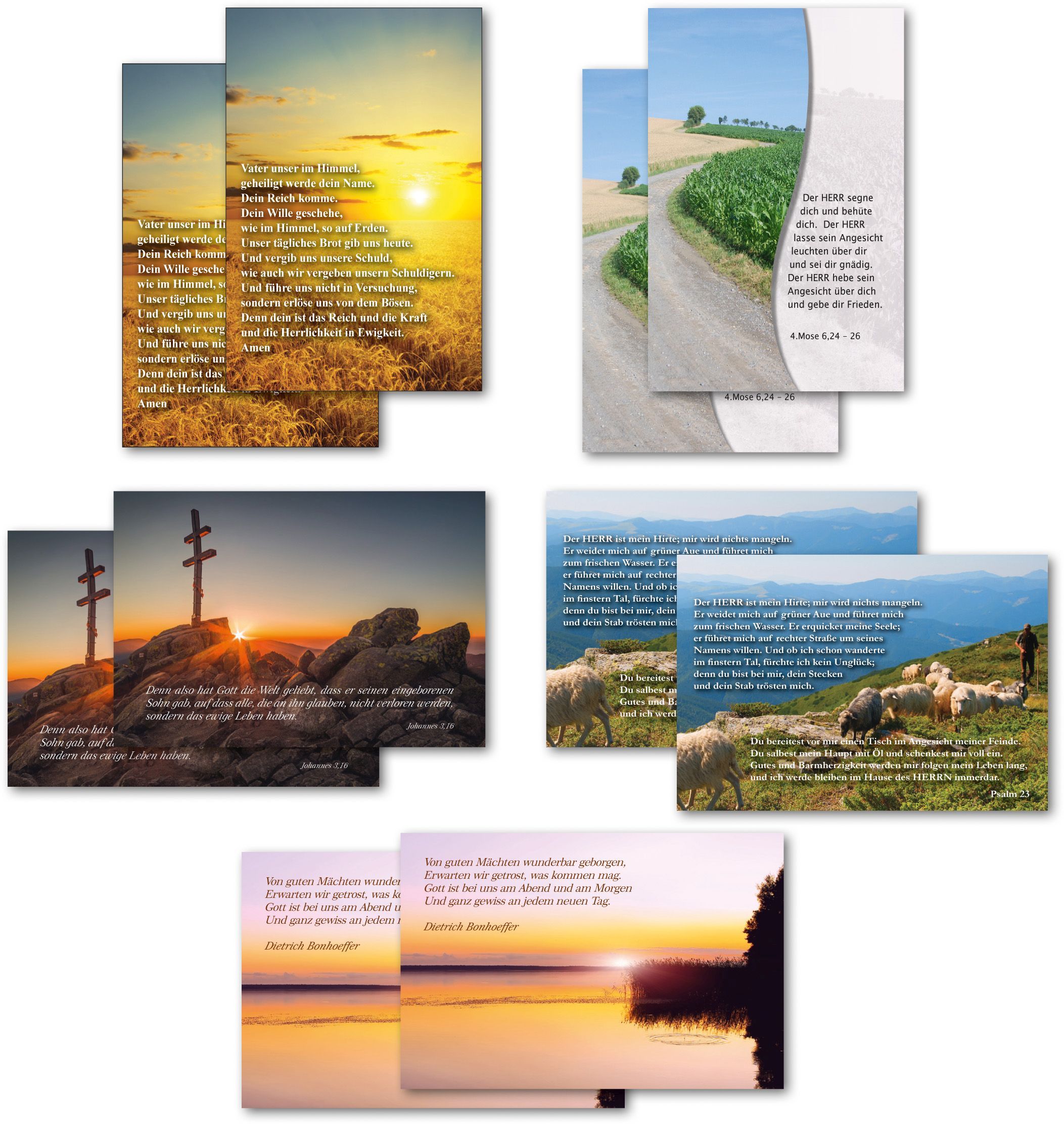 Postkarten 10er Set mit Bibelvers