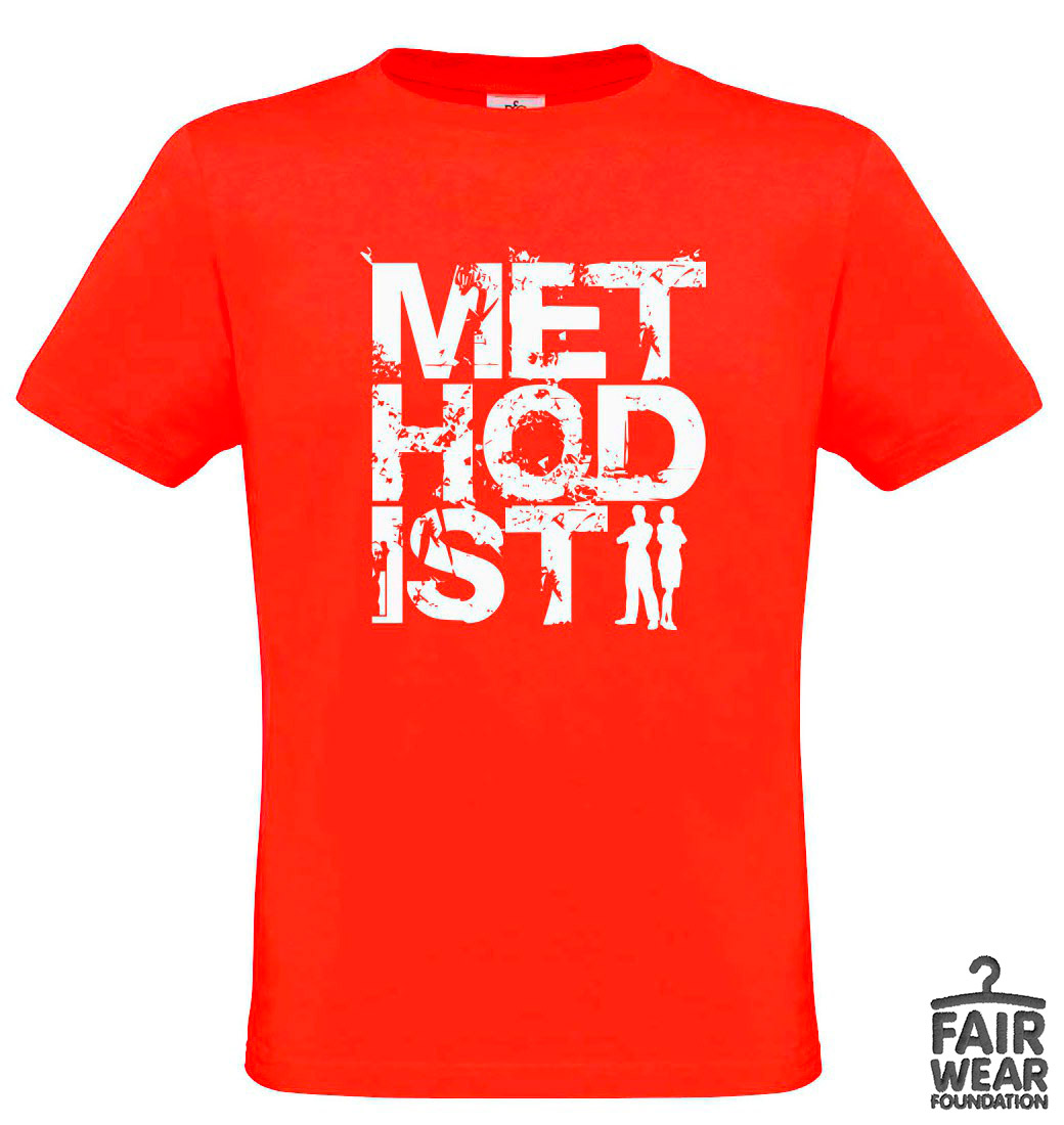EmK-T-Shirt Kinder METHODIST rot