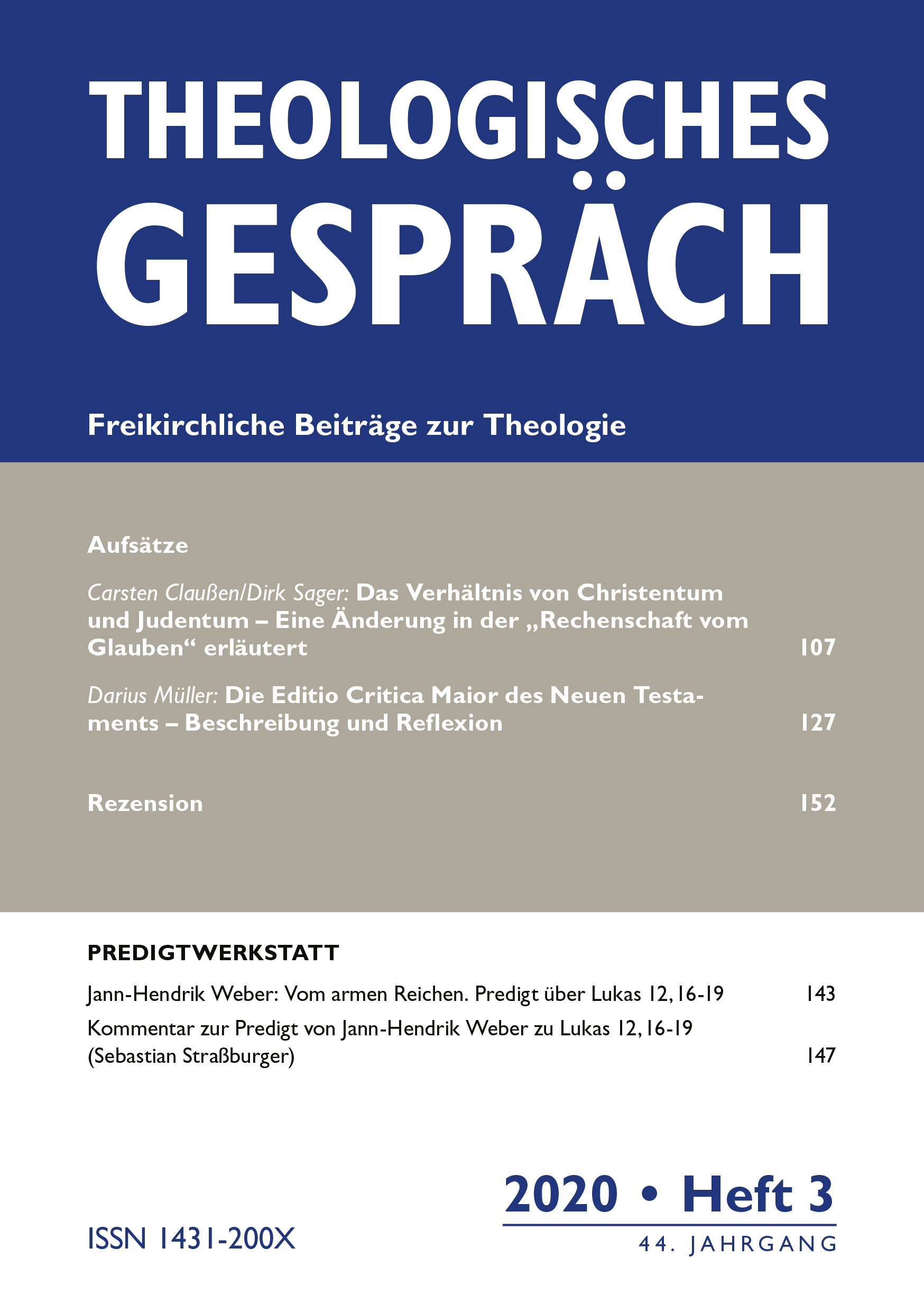 Theologisches Gespräch 03/2020